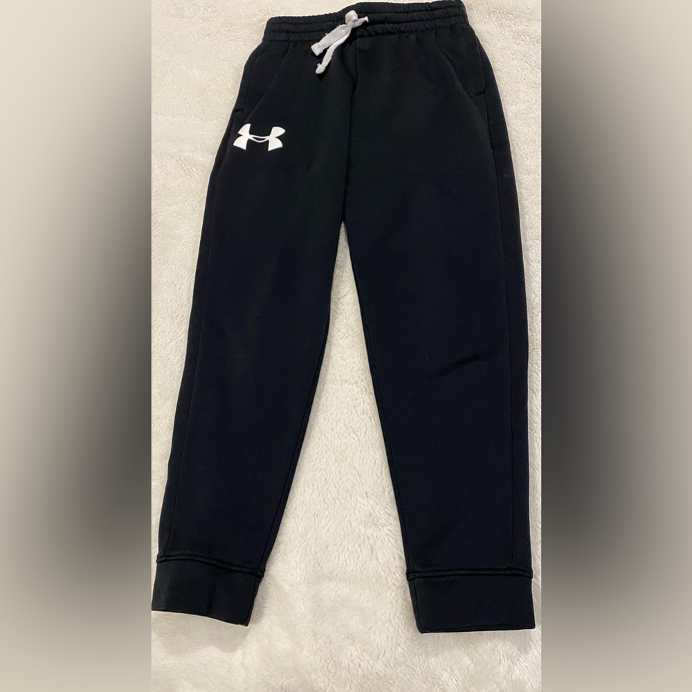 Boys Black Under Armour Joggers Size YXS/ Avia cozy pants size 8
